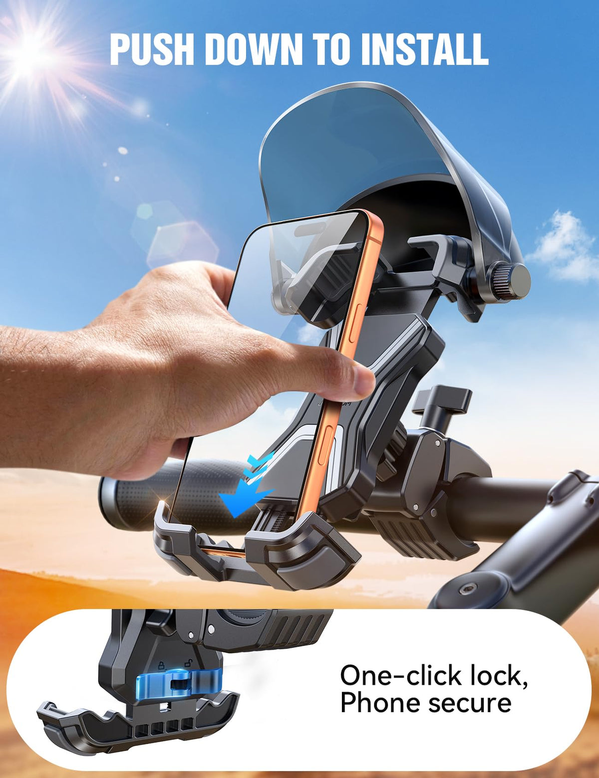 JOYROOM ball joint rotated to show adjustable viewing angles for convenience