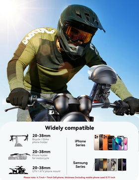 JOYROOM size comparison with hand and phone showing compact scale