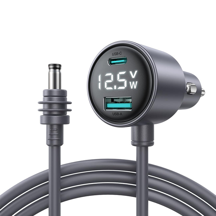 JOYROOM adapter front view showing compact housing and ports for durable travel