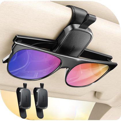 JOYROOM front view of visor clip showing compact profile and easy install benefit