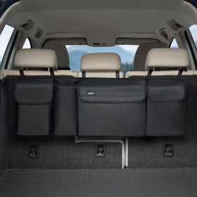 JOYSKY front view packed organizer showing tidy trunk benefit