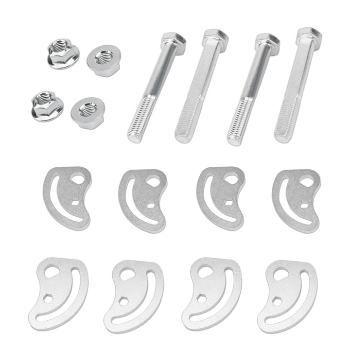 joytrace front packaging showing full camber bolt kit and components for easy identification