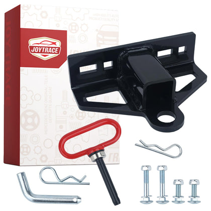 joytrace hitch front view showing receiver and plate for stronger towing