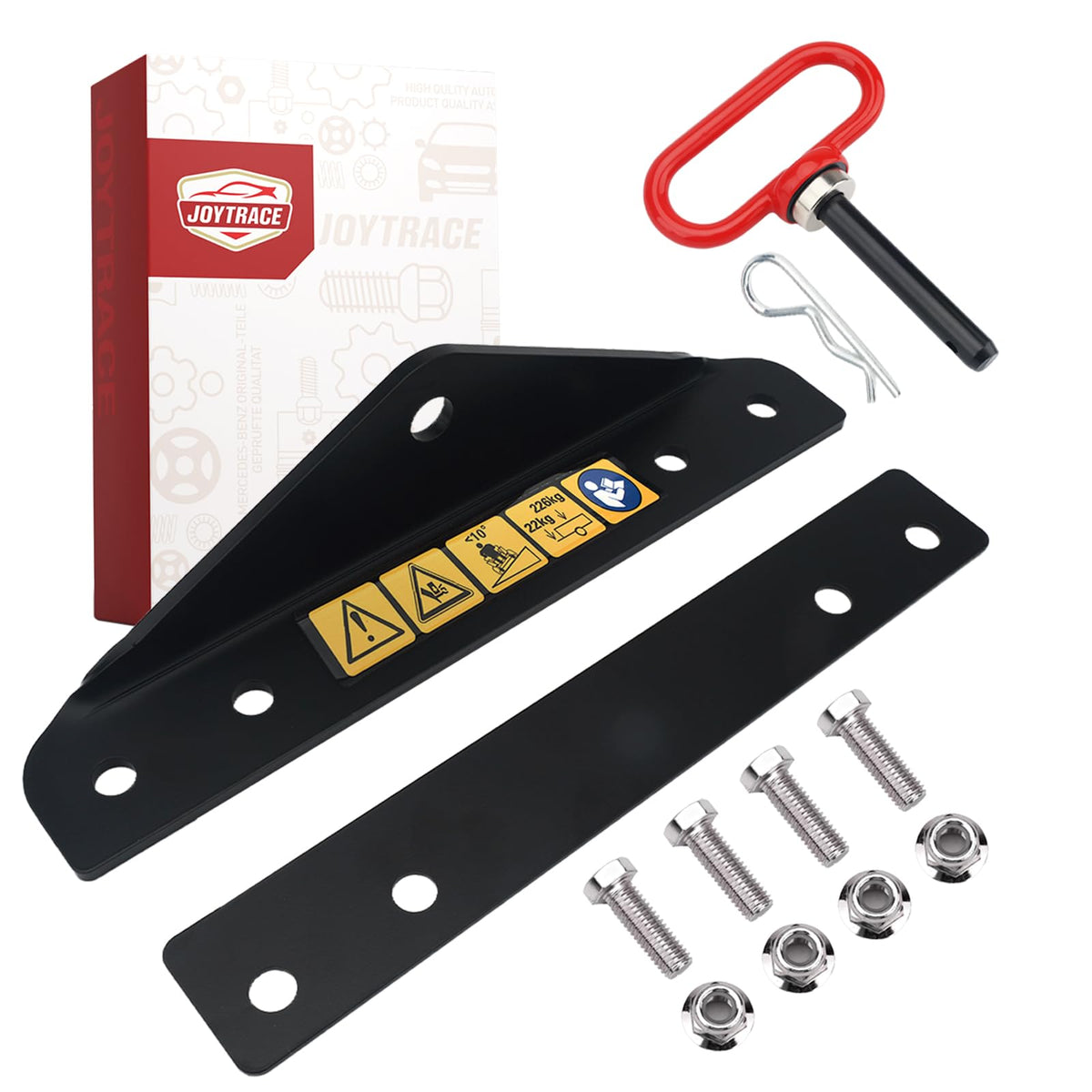 joytrace hitch kit front assembly showing complete components and sturdy construction
