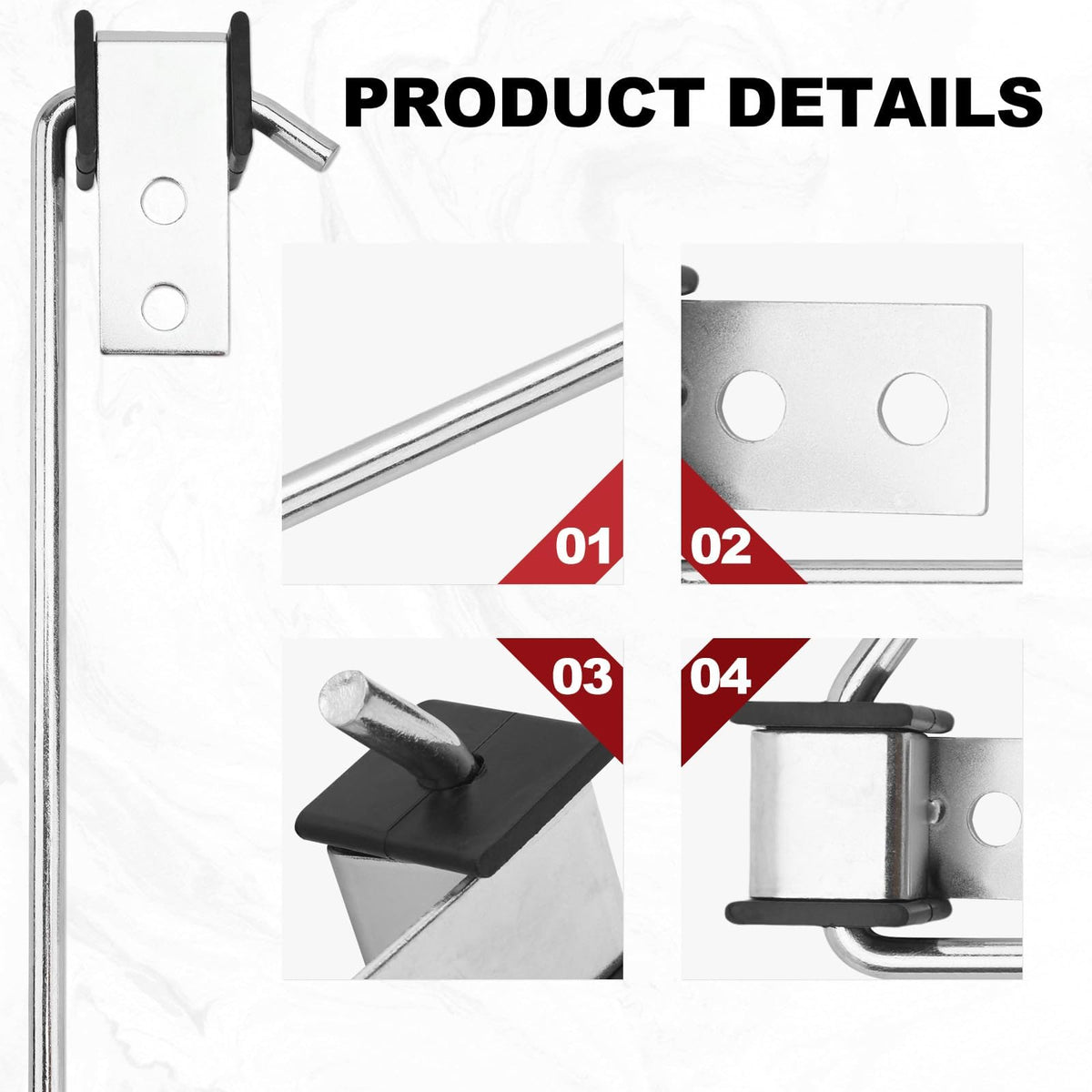 joytrace close-up of welded rod point highlighting durable weld and stronger stability