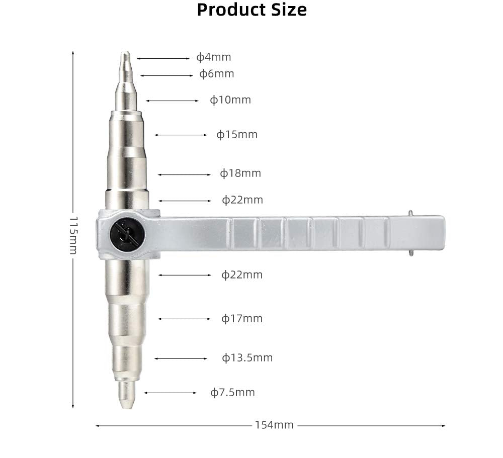 JoyTube labelled heads detail for easy selection and fast jobsite identification