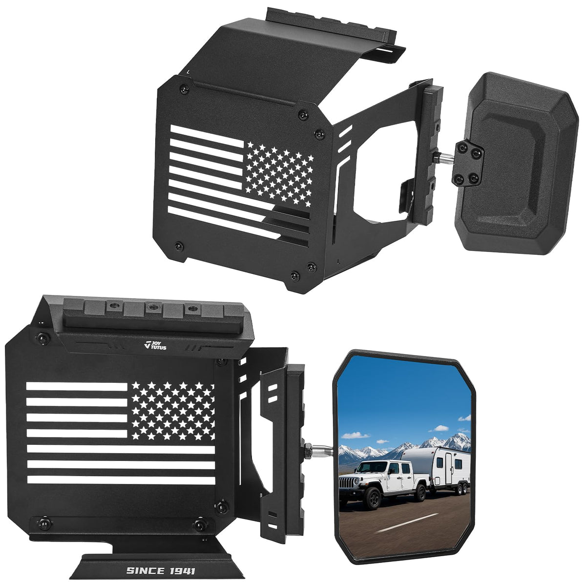 JOYTUTUS rails with mounted lights and action camera showing versatile accessory mounting