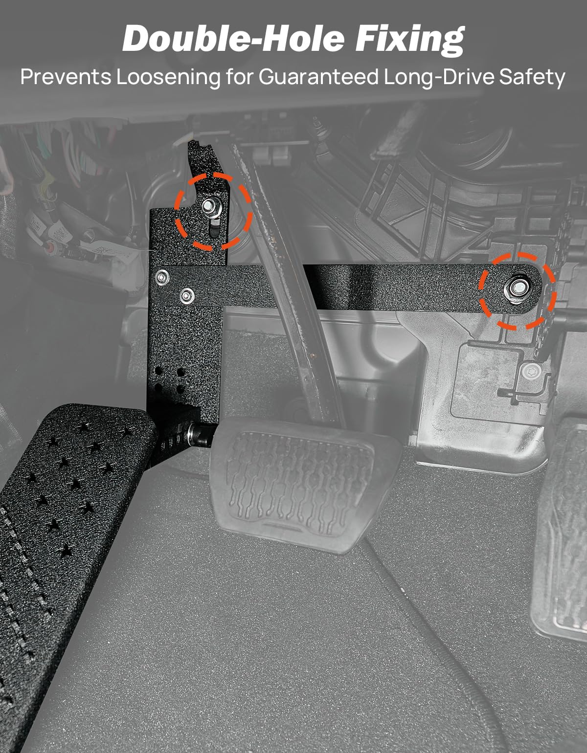 JOYTUTUS adjustment mechanism and included mounts for no-drill easy fitment