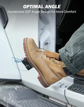 JOYTUTUS side view of 120° angle profile for ergonomic foot support