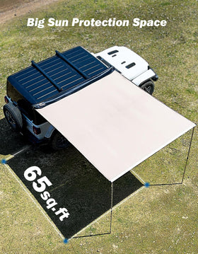 JOYTUTUS telescopic support poles extended demonstrating fast setup