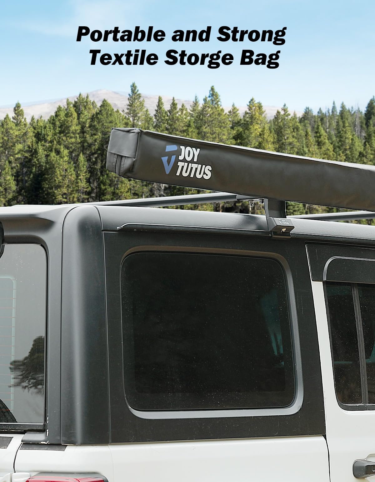 JOYTUTUS packed canopy in storage bag showing compact transport