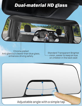 JOYTUTUS integrated baby mirror focused on rear-seat monitoring benefit