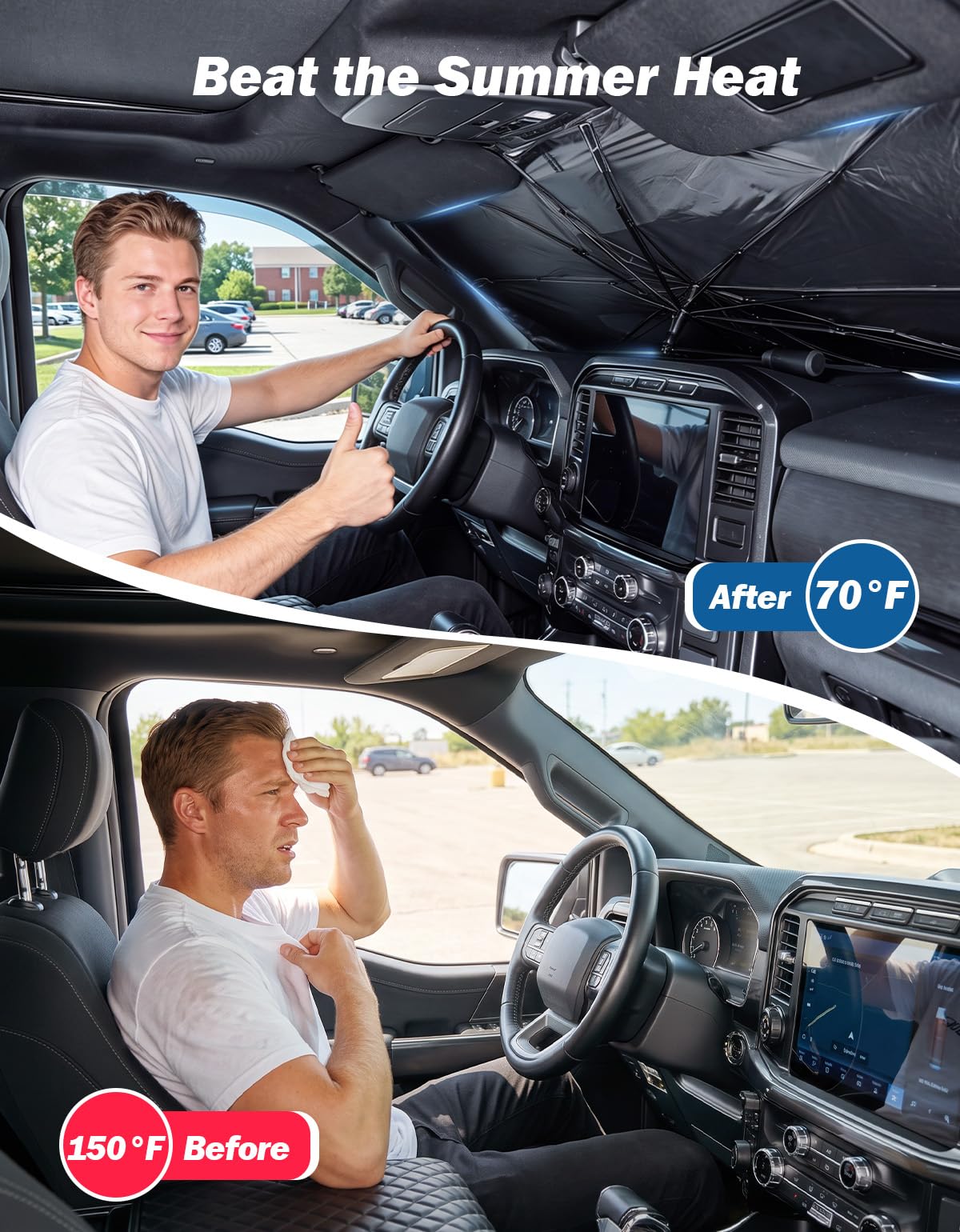 JOYTUTUS bendable 360-degree shaft detail allowing safe dash positioning