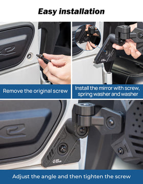 JOYTUTUS breakaway hinge detail protecting mirror from impact damage