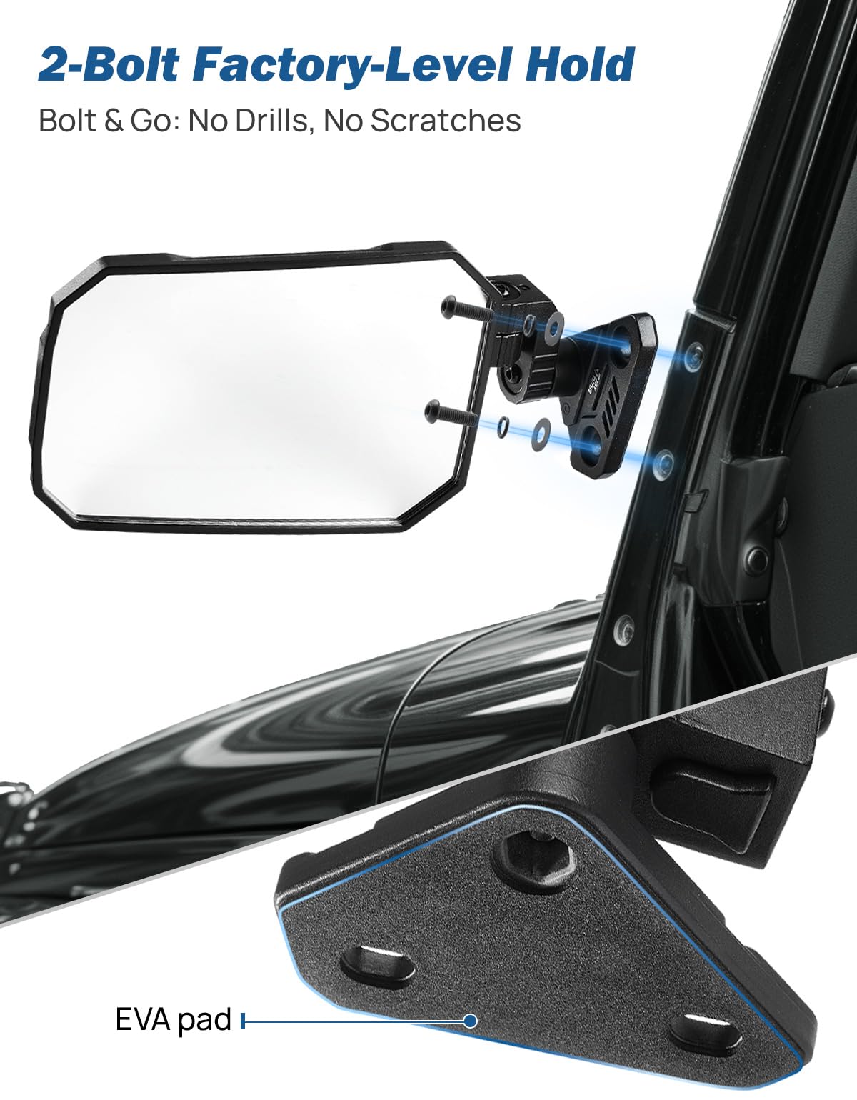 JOYTUTUS breakaway mechanism detail protecting mirror from impacts benefit