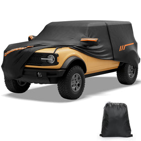 JOYTUTUS front view on Bronco 4 Door showing full waterproof protection