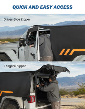 JOYTUTUS buckle and pressure strip detail for windproof security