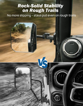 JOYTUTUS clamp and iron bracket on windshield frame for solid hold