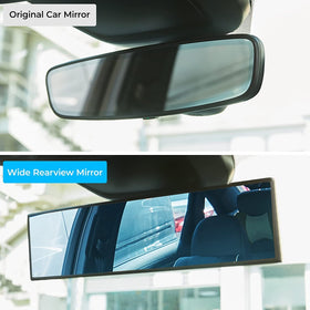 JOYTUTUS close-up of blue-tinted mirror surface showing clear reflection and anti-glare