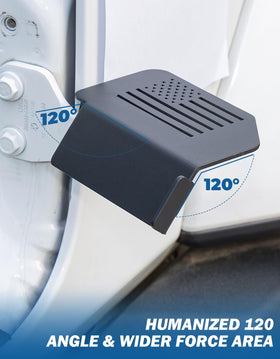JOYTUTUS hinge mount closeup with screws for secure no‑drill installation