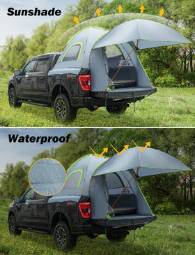 JOYTUTUS removable awning deployed providing shade and weather protection