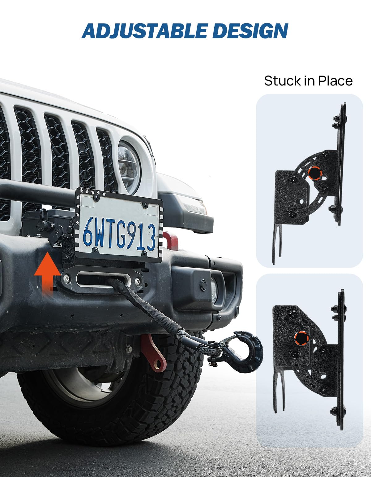 JOYTUTUS pull-out screws detail for quick tool-free adjustment benefit