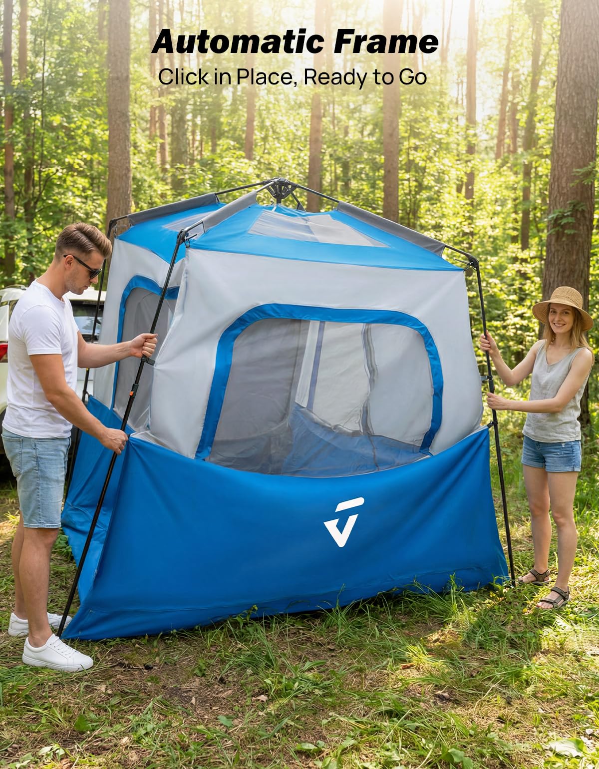 JOYTUTUS double door and windows open showing ventilation and easy entry benefit