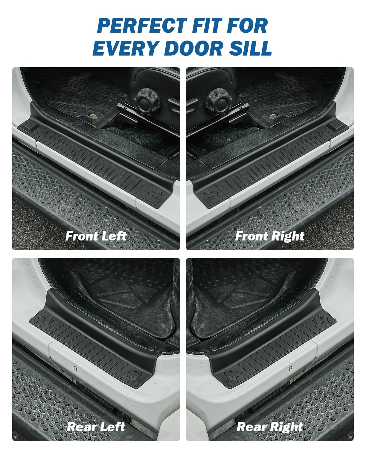 JOYTUTUS installed on rear door sill illustrating full coverage and durability
