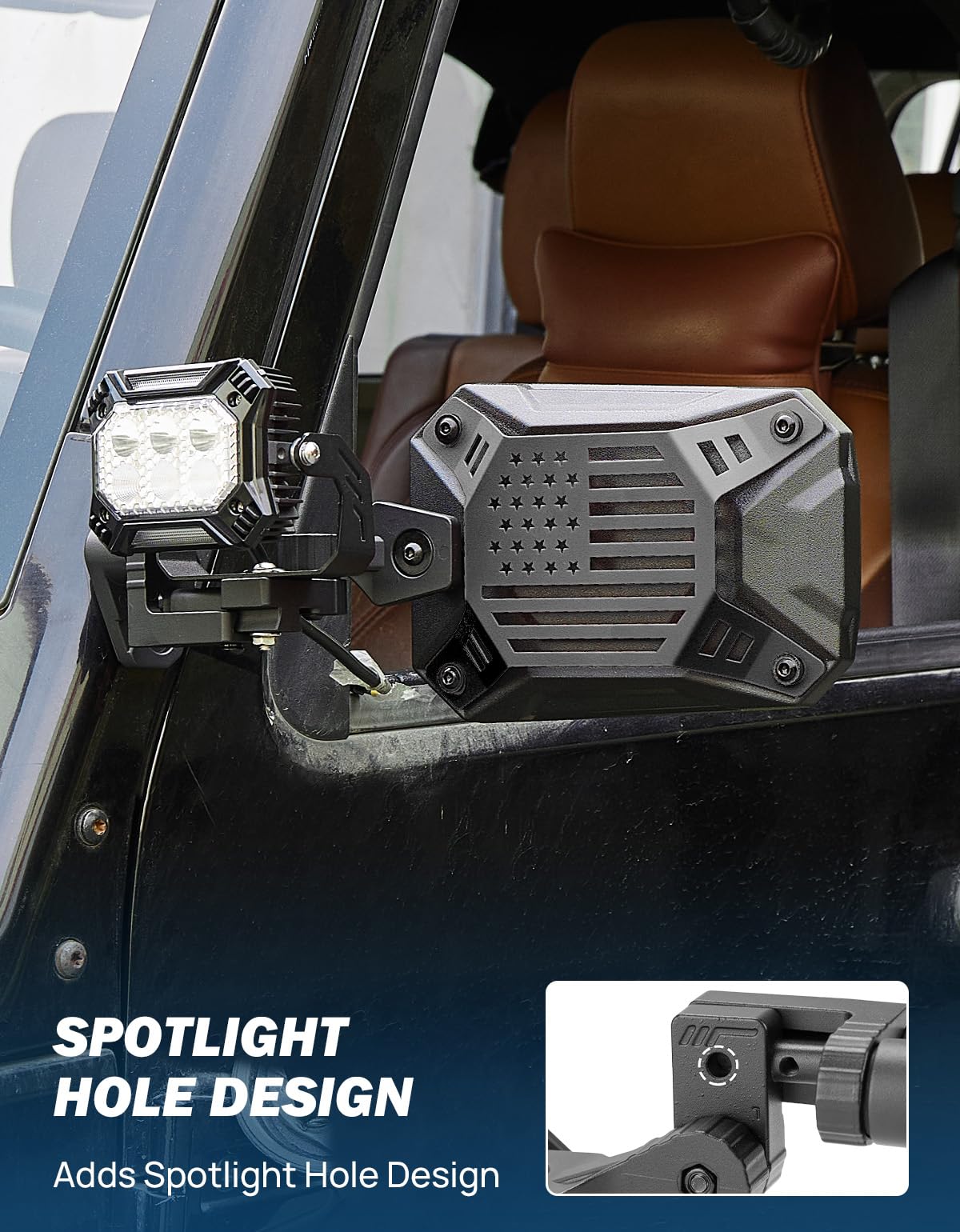 JOYTUTUS extension bracket extended for wider blind spot coverage