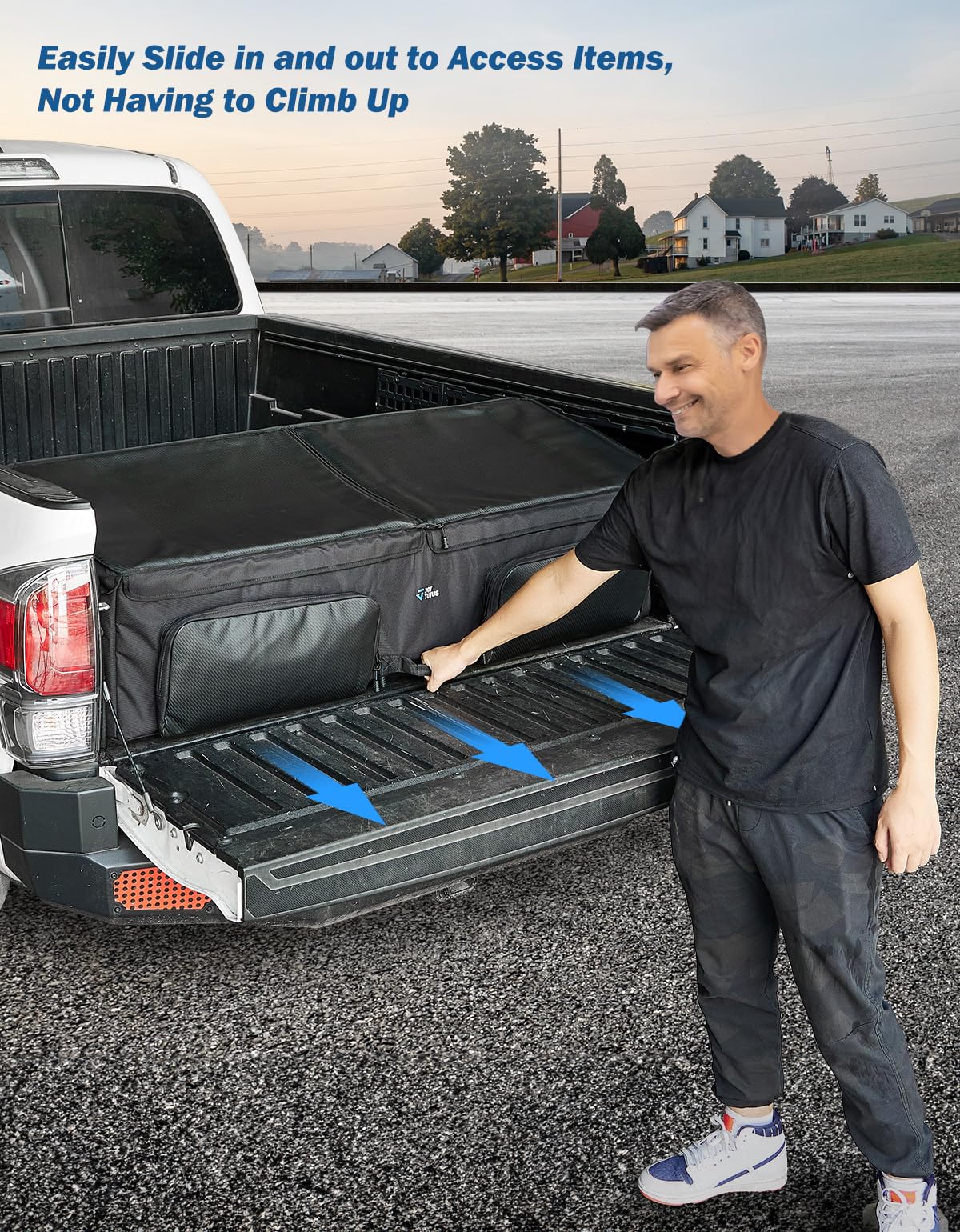 JOYTUTUS exterior zipper pocket with quick-access storage advantage
