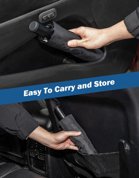 JOYTUTUS folded compactly stored in glovebox for convenient space saving