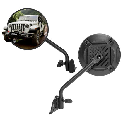 JOYTUTUS front mirror assembly showing broad view and secure fit