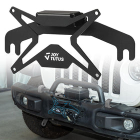 JOYTUTUS front-mounted bracket showing clean bumper look and easy winch access