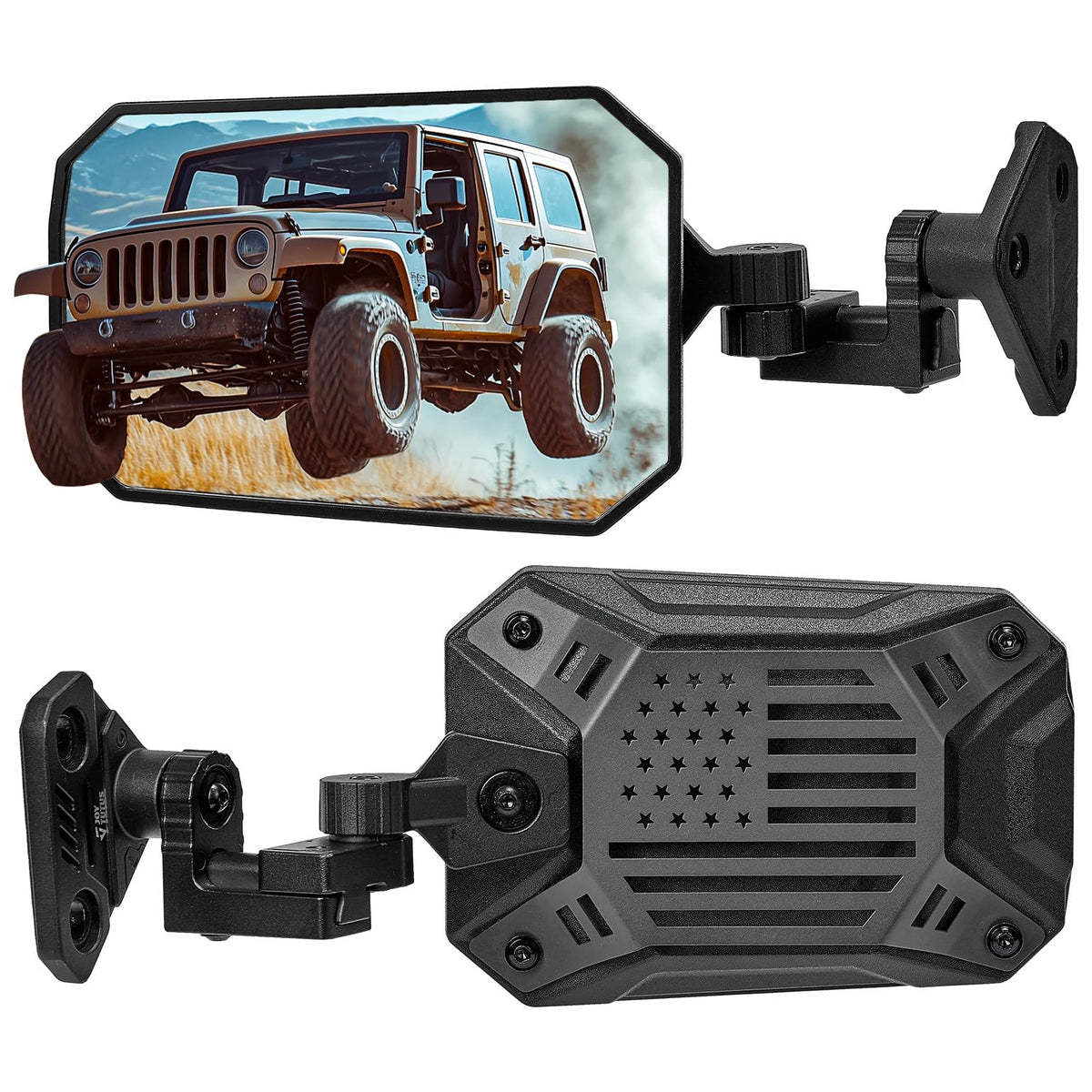 JOYTUTUS front mount showing A‑pillar installation and durable fit