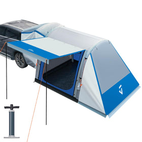 JOYTUTUS tent front view showing full shelter and quick setup benefit