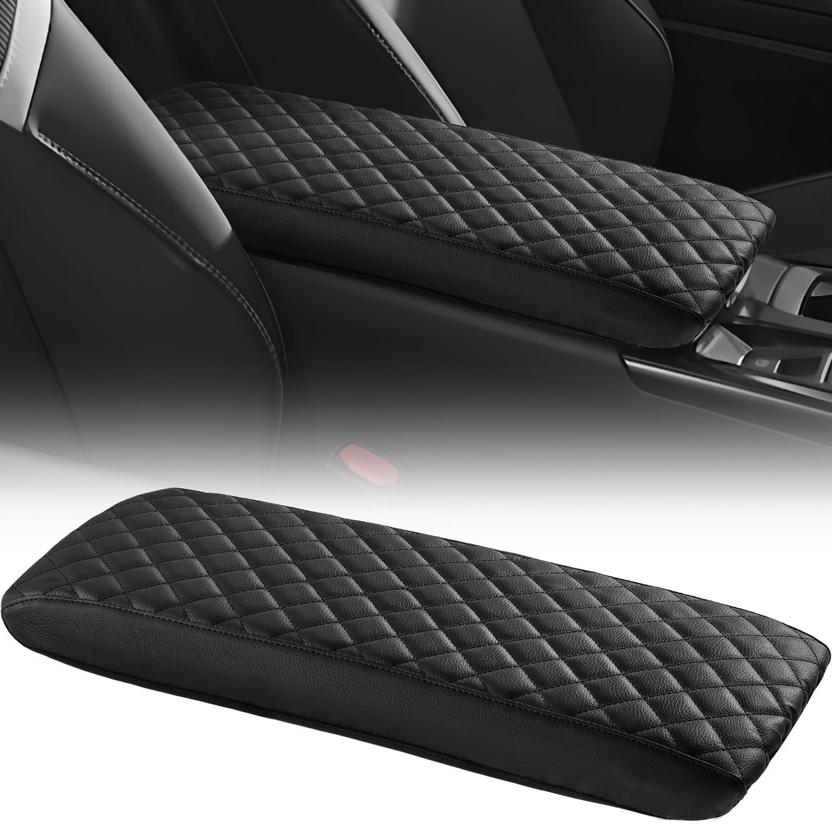 JOYTUTUS front view showing cover on Camry console, protecting surface