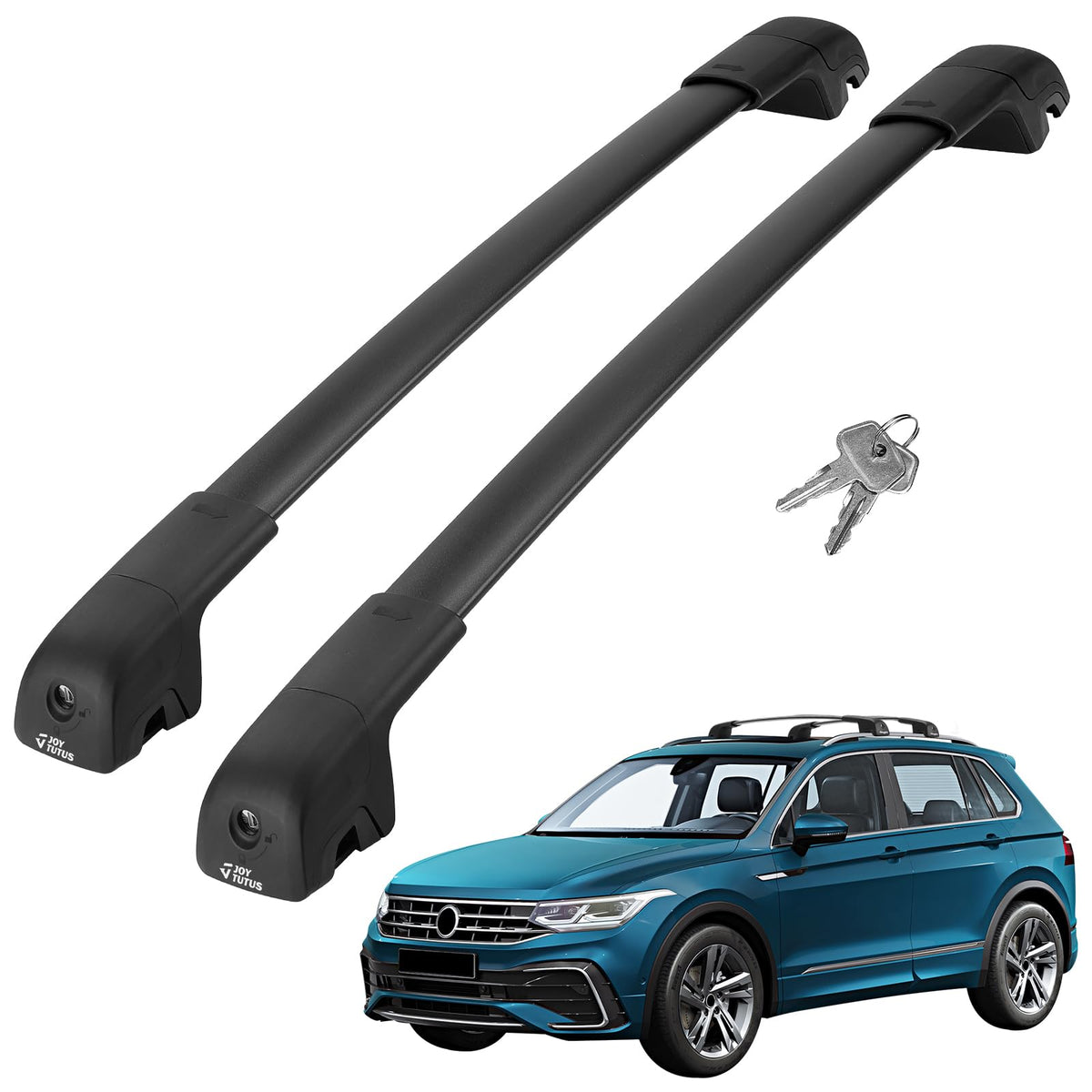 JOYTUTUS front packaging on Tiguan showing fit and quick benefit
