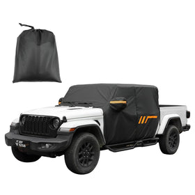 JOYTUTUS front view cab cover fitted on Gladiator JT protecting windshield