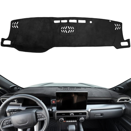 JOYTUTUS front view dashboard cover fitted in vehicle, reduces glare