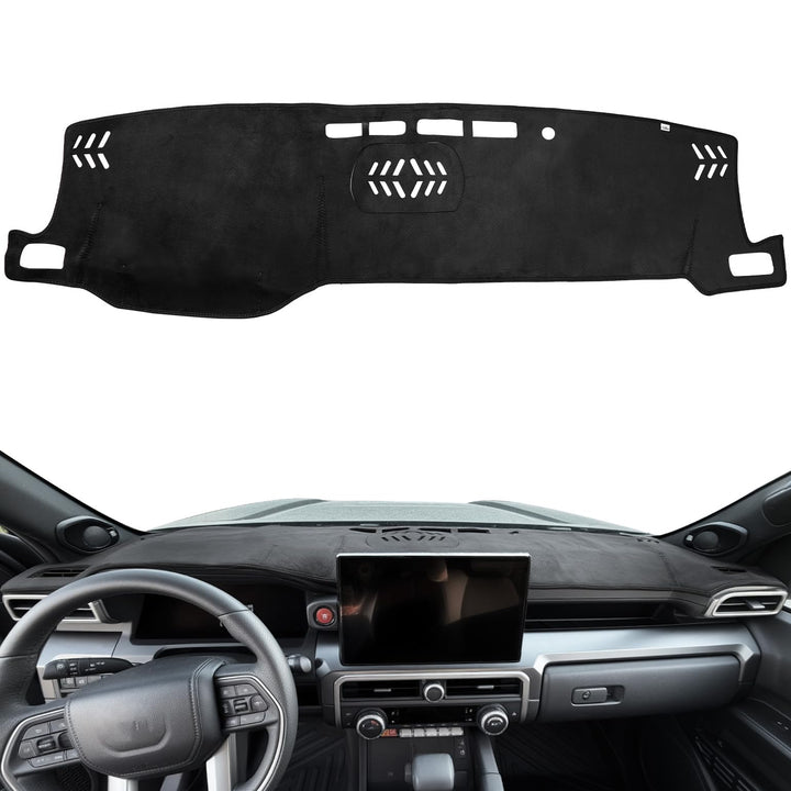 JOYTUTUS front view dashboard cover fitted in vehicle, reduces glare