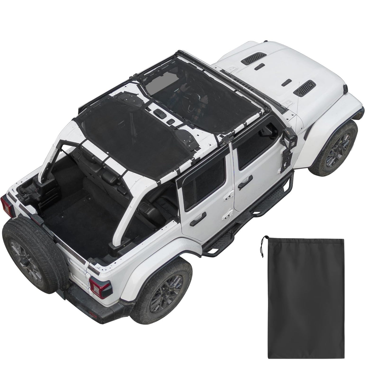 JOYTUTUS front view showing full-coverage shade and UV protection benefit