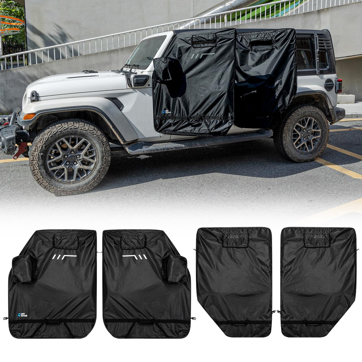 JOYTUTUS front view of hard door bag showing full coverage and protection