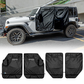 JOYTUTUS front view of hard door bag showing full coverage and protection
