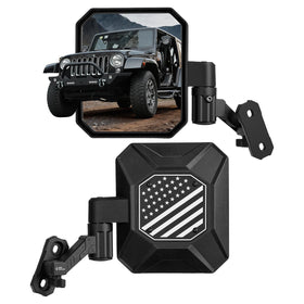 JOYTUTUS front view installed on Wrangler showing wider visibility benefit