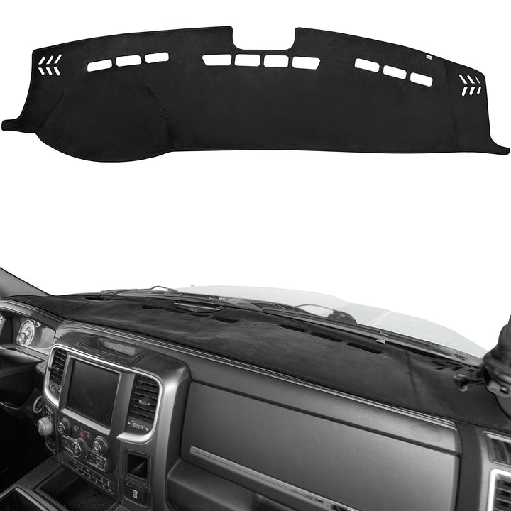 JOYTUTUS front view installed on Ram dash showing clean finished look and protection