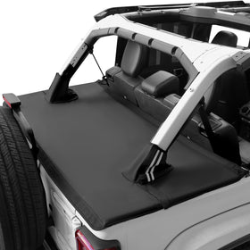 JOYTUTUS front view of fitted tonneau cover showing clean protection
