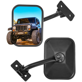 JOYTUTUS front-mounted mirrors installed showing stable rear visibility