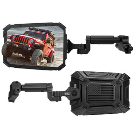 JOYTUTUS front view mirror mounted on Jeep, improves rear visibility