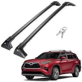 JOYTUTUS front view on Highlander shows secure roof cargo mounting benefit