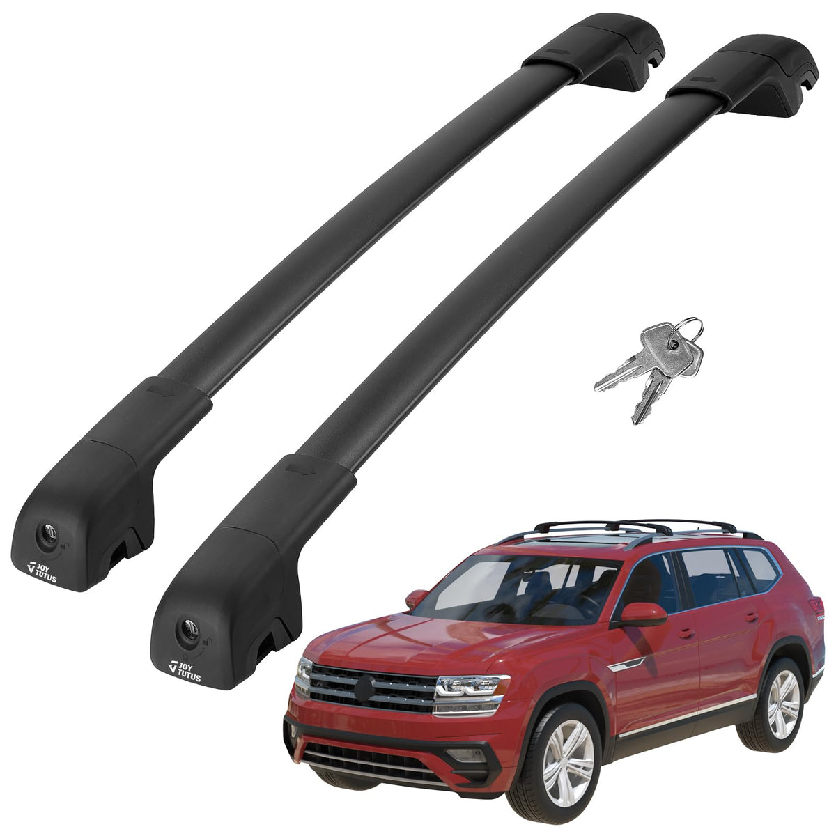 JOYTUTUS front view mounted on VW Atlas showing secure fit and custom compatibility